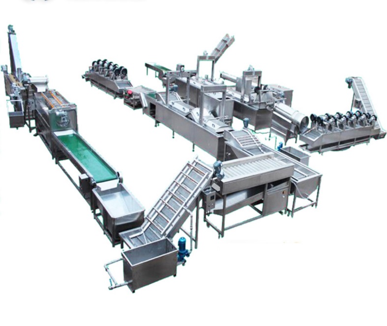 Linea de producción INDUSTRIAL de Papas Fritas