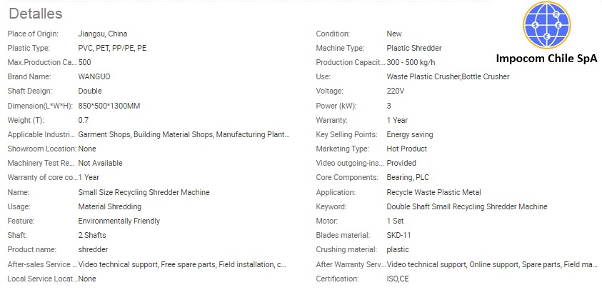 Trituradora de Plasticos - Imagen 6
